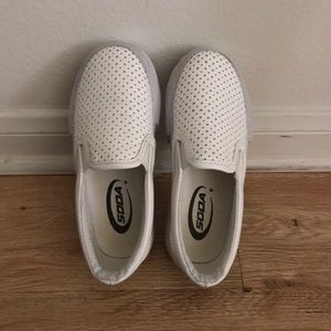White Slip ons!